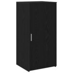 vidaXL Bureau de réception chêne noir 155x50x103 5cm bois d'ingénierie