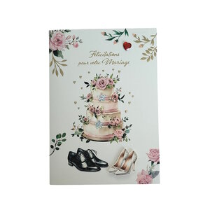 Carte De Voeux - Mariage - Félicitations Pour Votre Mariage