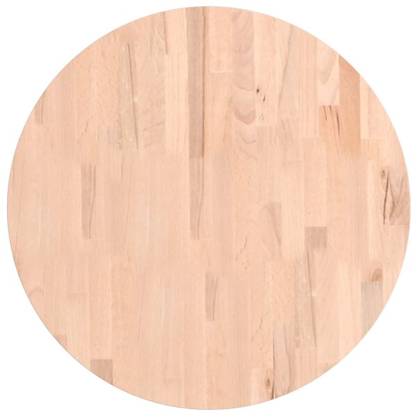 vidaXL Dessus de table Ø60x1 5 cm rond bois massif de hêtre