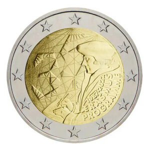 2 euros commémorative Italie 2022 - Erasmus.