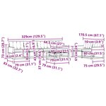 vidaXL Ensemble de canapés d'extérieur 7 Pièces Naturel et Beige
