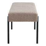 Banc marron avec pieds noirs 100 x 36 x 42 5 cm