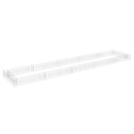 vidaXL Lit surélevé à gabion Acier galvanisé 500x100x20 cm