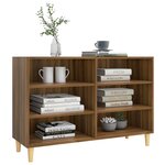 vidaXL Buffet chêne marron 103 5x35x70 cm bois d'ingénierie