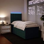 vidaXL Sommier à lattes de lit avec matelas Vert foncé 100x200 cm