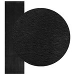 vidaXL Tapis doux à poils moyens et lavable HUARTE Noir 1000 x 80 cm