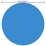 vidaXL Couverture de piscine ronde 549 cm PE Bleu