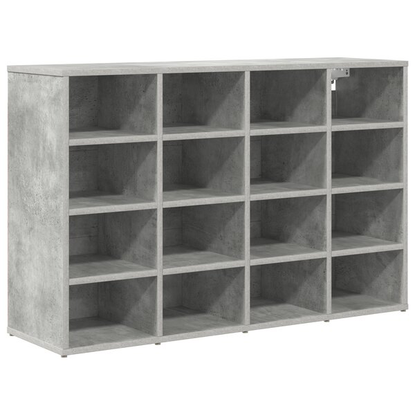 vidaXL Cabinet à chaussures Gris béton 103x30x51 cm Bois d'ingénierie