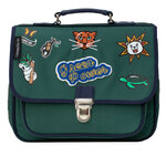 Petit cartable scolaire caramel et cie - green
