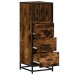 vidaXL Armoire de bain chêne fumé 35x37 5x100cm bois d'ingénierie