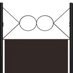vidaXL Cloison de séparation 3 panneaux Marron 120x180 cm