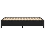vidaXL Cadre de lit sans matelas noir 120x190 cm tissu