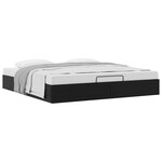 vidaXL Cadre de lit ottoman sans matelas noir 160x200 cm similicuir