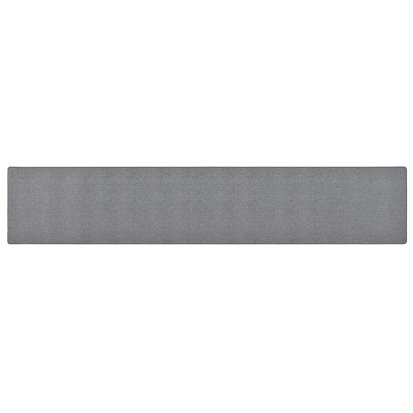 vidaXL Tapis de couloir Gris foncé 50x300 cm