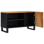 vidaXL Meuble TV 80x33x46 cm bois d'acacia solide et d'ingénierie