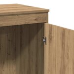 vidaXL Bureau chêne artisanal 100x50x76 cm bois d'ingénierie