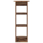 vidaXL Meuble d'appoint Bois ancien 40 x 40 x 100 cm Bois d’ingénierie