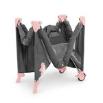 Kinderkraft lit d'enfant de voyage joy rose et gris