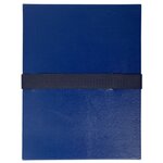 Chemise Dos Extensible Balacron Et Sangle Scratch. - Bleu Foncé - X 10 - Exacompta