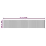 vidaXL Tapis rectangulaire marron foncé 100x500 cm bambou