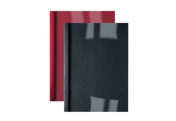 Lot de 100 LinenWeave Plats de couverture thermique 6 mm noir GBC