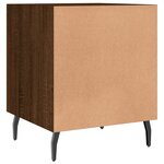 vidaXL Tables de chevet 2Pièces chêne marron 40x40x50cm bois d'ingénierie