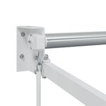 vidaXL Cadre de store rétractable manuel Blanc 3 x 2 m Aluminium