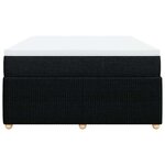 vidaXL Sommier à lattes de lit avec matelas Noir 160x200 cm Tissu