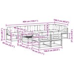 vidaXL Ensemble de canapés d'extérieur 9 Pièces Blanc et Beige