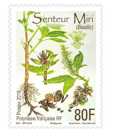 Timbre - Polynésie Française - Le Miri