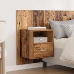 vidaXL Tête de lit avec armoire 3 Pièces Bois Ancien Bois d'ingénierie