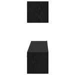 vidaXL Ensemble meuble TV 4 Pièces Chêne noir 60 x 30 x 30 cm