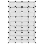 vidaXL Étagère à chaussures Transparent 93x36 5x140 cm PP