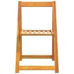 vidaXL Chaises pliables de jardin lot de 6 Bois d'acacia massif