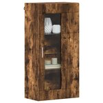 vidaXL Meuble mural Chêne fumé 55 x 29 x 100 cm Bois d'ingénierie