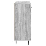 vidaXL Buffet Sonoma gris 66 x 34 5 x 89 5 cm Bois d'ingénierie