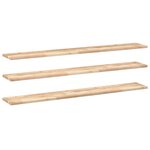 vidaXL Étagères flottantes 3 Pièces 160x20x2 cm acacia massif non traité