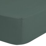 Good morning drap-housse 160x200 cm vert olive