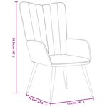 vidaXL Chaise de relaxation Bleu Velours