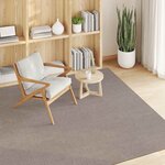 vidaXL Tapis d'intérieur LUGO Taupe 200 x 200 cm Polyester