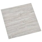 vidaXL Dalles de plancher autoadhésives 55 Pièces PVC 5 11 m² gris clair