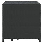 vidaXL Tables gigognes 3 Pièces noir résine tressée