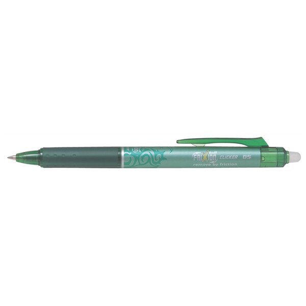 Stylo Roller Rétractable Frixion Ball Clicker Pointe Fine Vert PILOT