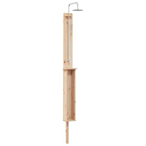 vidaXL Douche d'extérieur 246 cm Naturel