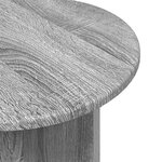 vidaXL Ensemble de tables d'appoint avec stockage 2 Pièces Sonoma gris