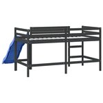 vidaXL Lit mezzanine d'enfants sans matelas avec toboggan 80x200 cm