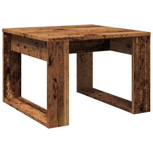vidaXL Table d'appoint vieux bois 50x50x35 cm bois d'ingénierie