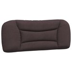 vidaXL Lit avec matelas marron foncé 100x200 cm tissu