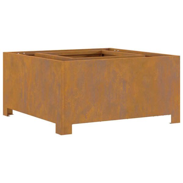 Foyer carré vidaXL 60x60x30 cm en acier résistant aux intempéries