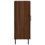 vidaXL Buffet Chêne marron 34 5x34x90 cm Bois d'ingénierie